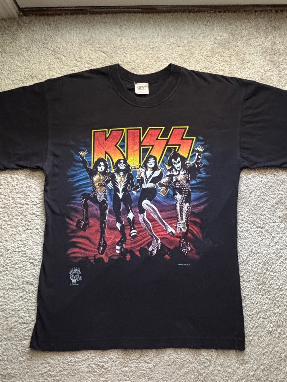 European Large 1996 KISS Alive Worldwide Tour Shirt Euro 20 yrs of destruction